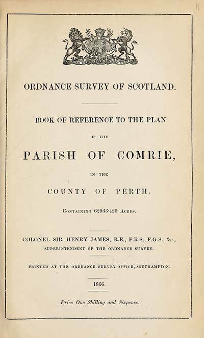 (243) 1866 - Comrie, County of Perth