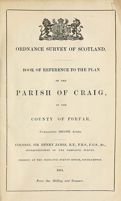 (375) 1864 - Craig, County of Forfar