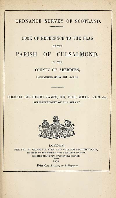 (59) 1868 - Culsalmond, County of Aberdeen