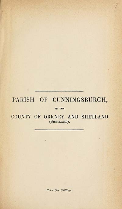 (183) 1880 - Cunningsburgh, County of Orkney and Shetland (Shetland)