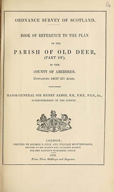 (351) 1870 - Old Deer (part of), County of Aberdeen