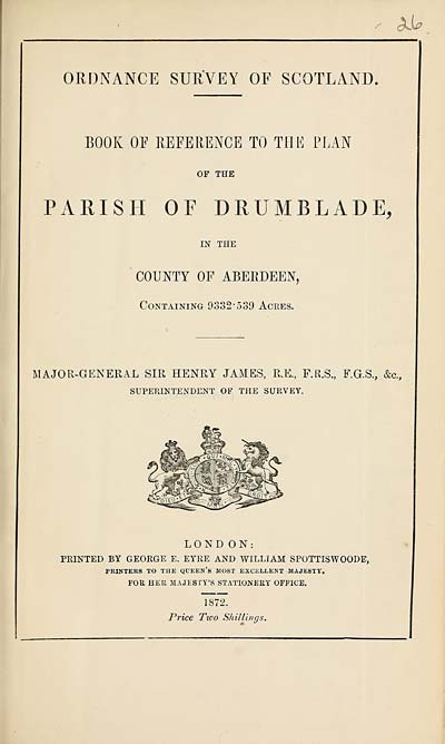 (675) 1872 - Drumblade, County of Aberdeen