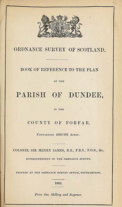 (261) 1862 - Dundee, County of Forfar