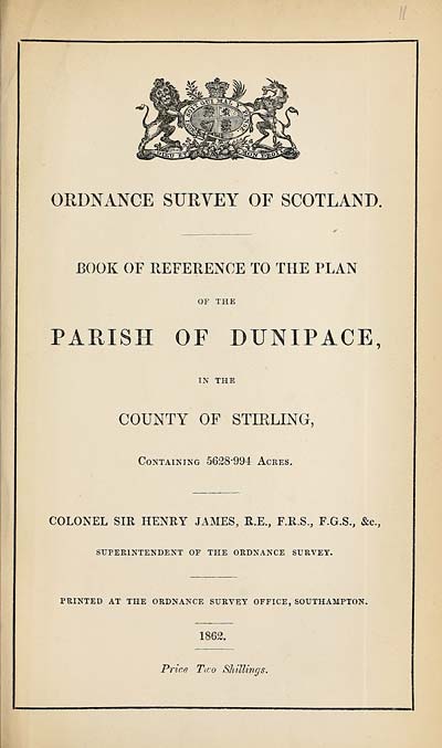 (297) 1862 - Dunipace, County of Stirling