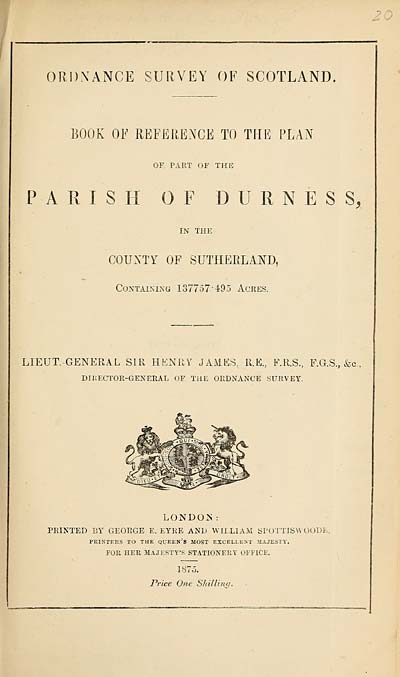 (531) 1875 - Durness, County of Sutherland