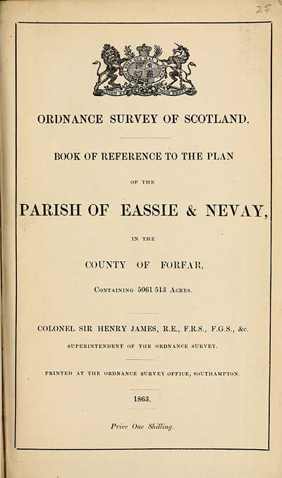 (629) 1863 - Eassie & Nevay, County of Forfar
