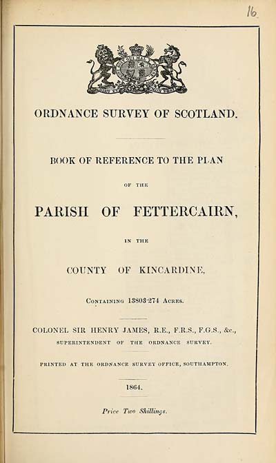 (393) 1864 - Fettercairn, County of Kincardine