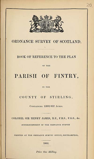 (507) 1862 - Fintry, County of Stirling
