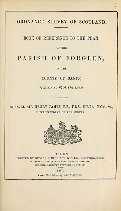 (39) 1867 - Forglen, County of Banff