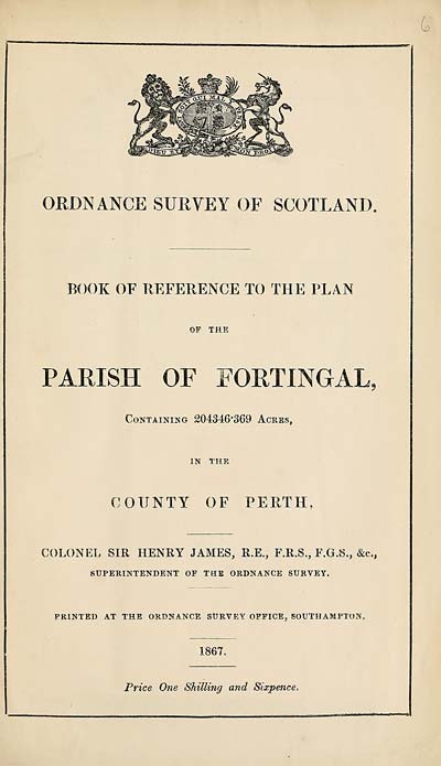 (149) 1867 - Fortingal, County of Perth