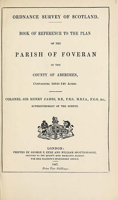 (211) 1867 - Foveran, County of Aberdeen