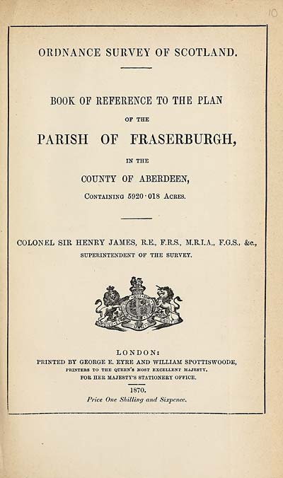 (263) 1870 - Fraserburgh, County of Aberdeen