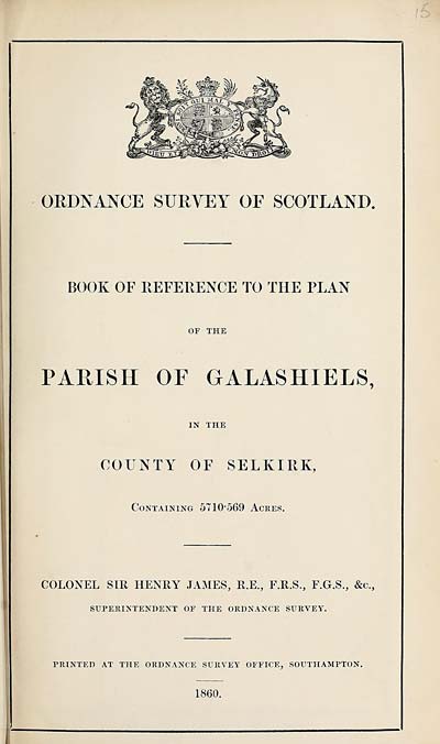 (407) 1860 - Galashiels, County of Selkirk