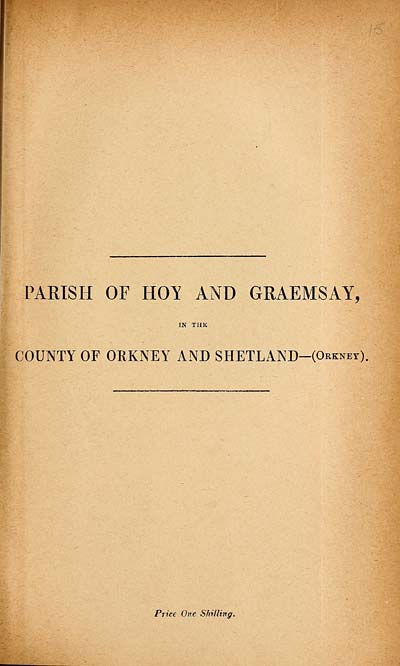 (353) 1882 - Hoy and Graemsay, County of Orkney and Shetland (Orkney)