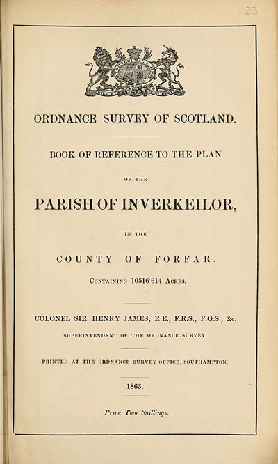 (517) 1863 - Inverkeilor, County of Forfar