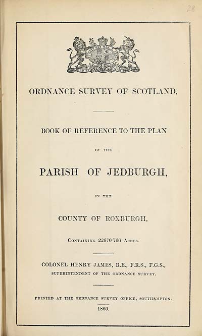 (640) 1860 - Jedburgh, County of Roxburgh