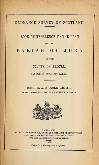 (700) 1879 - Jura, County of Argyll