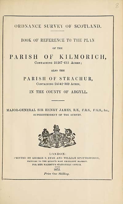 (153) 1872 - Kilmorich, also Strachur, County of Argyll