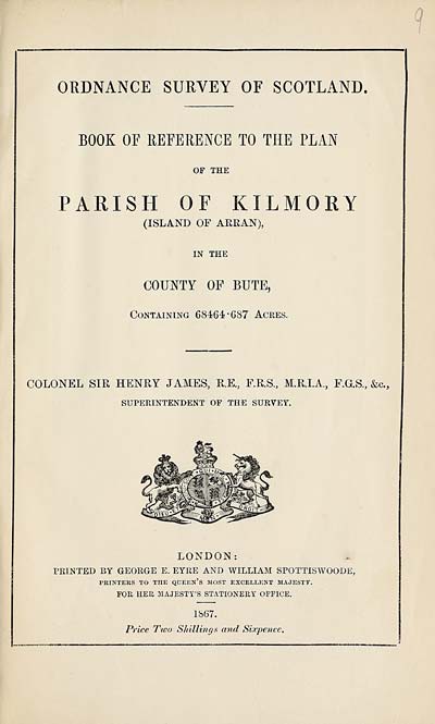 (169) 1867 - Kilmory, County of Bute