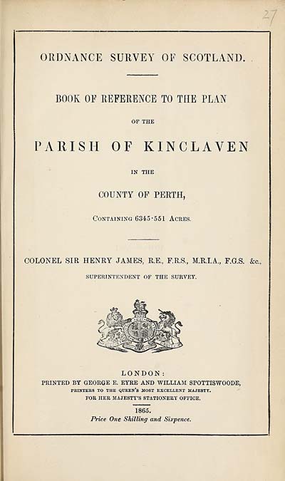 (669) 1865 - Kinclaven, County of Perth