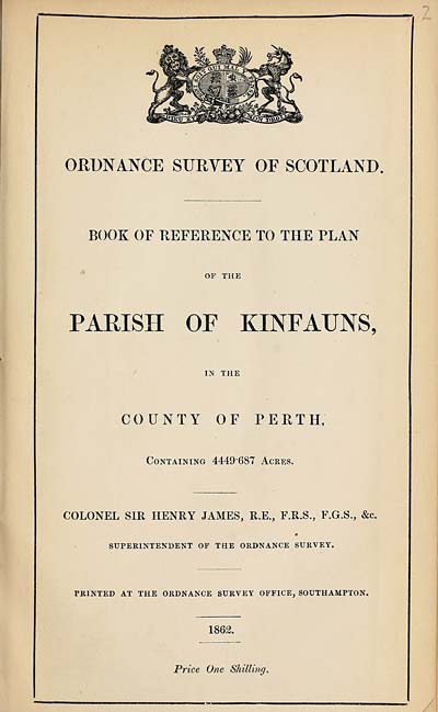 (25) 1862 - Kinfauns, County of Perth