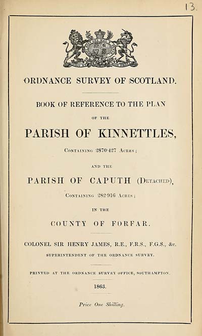 (253) 1863 - Kinnettles and Caputh, County of Forfar