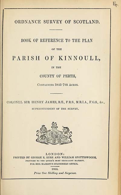 (269) 1865 - Kinnoull, County of Perth