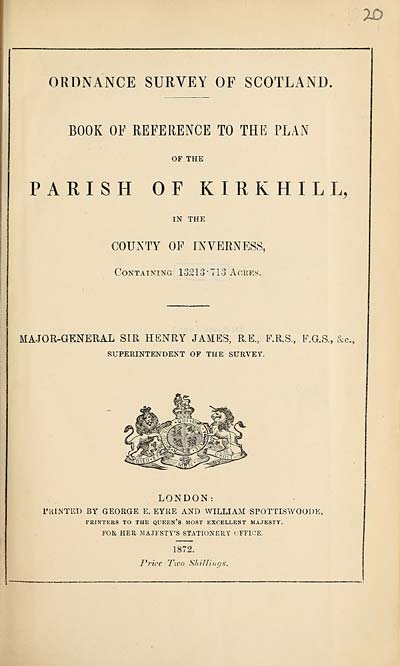 (411) 1872 - Kirkhill, County of Inverness