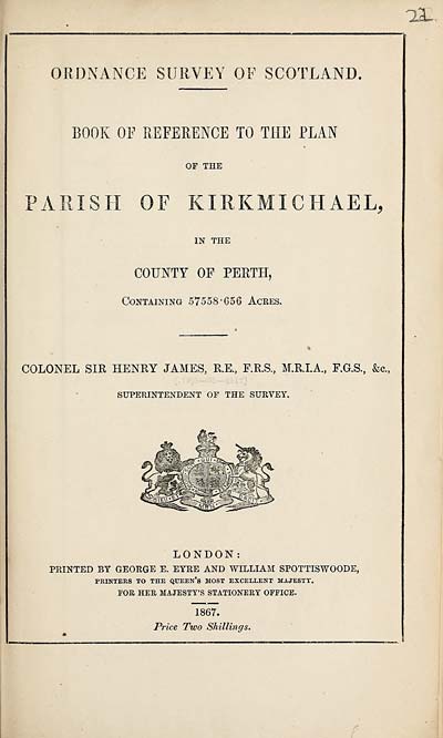 (491) 1867 - Kirkmichael, County of Perth