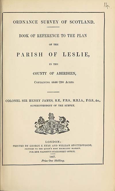 (395) 1867 - Leslie, County of Aberdeen