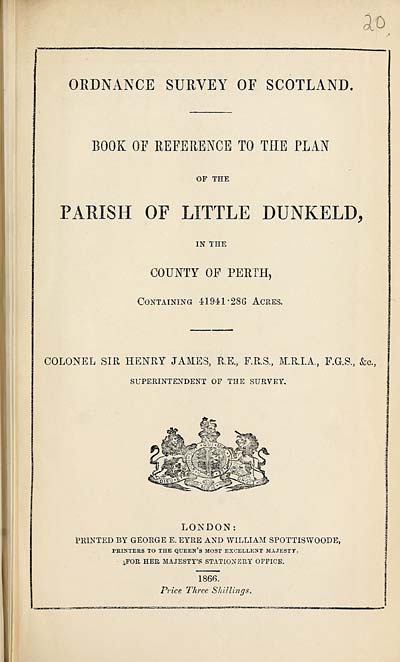 (555) 1866 - Little Dunkeld, County of Perth