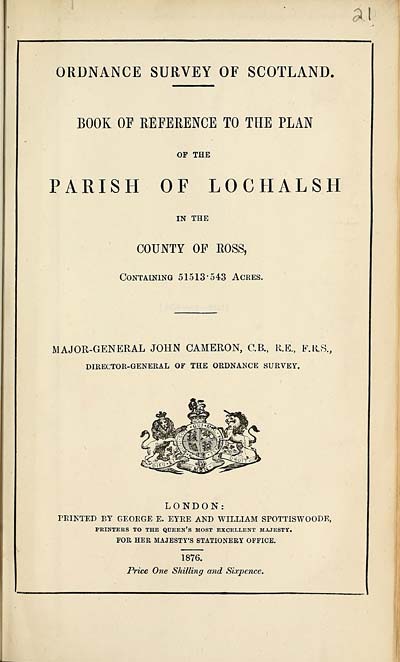 (591) 1876 - Lochalsh, County of Ross