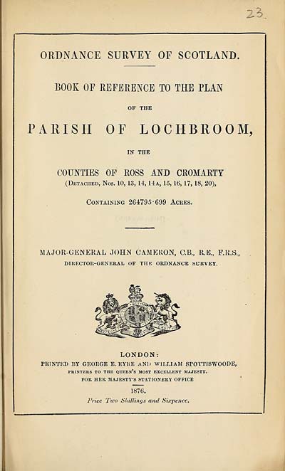 (631) 1876 - Lochbroom, in the counties of Ross and Cromarty