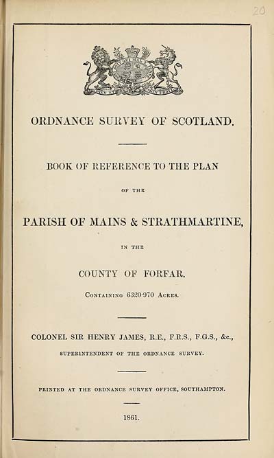 (421) 1861 - Mains & Strathmartine, County of Forfar