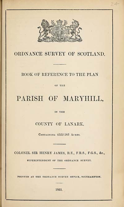 (531) 1861 - Maryhill, County of Lanark