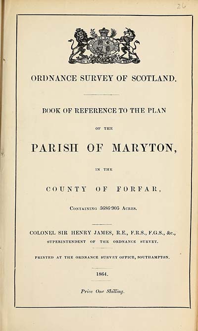 (605) 1864 - Maryton, County of Forfar