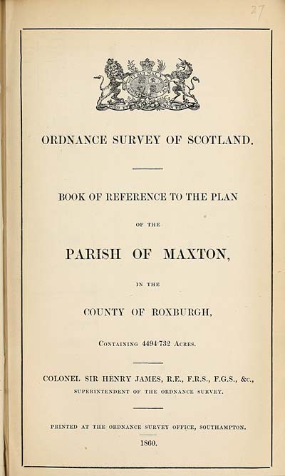 (619) 1860 - Maxton, County of Roxburgh