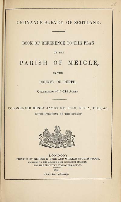 (643) 1864 - Meigle, County of Perth