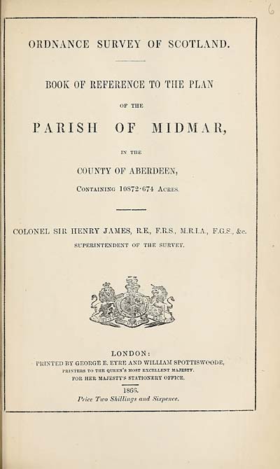 (179) 1866 - Midmar, County of Aberdeen