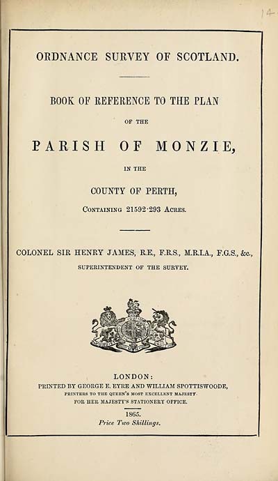 (513) 1865 - Monzie, County of Perth