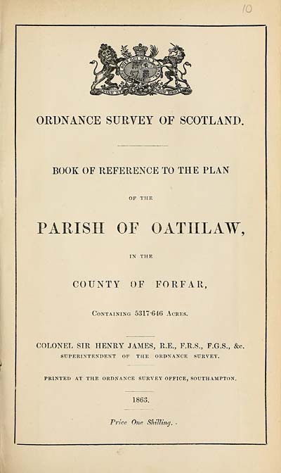 (237) 1863 - Oathlaw, County of Forfar