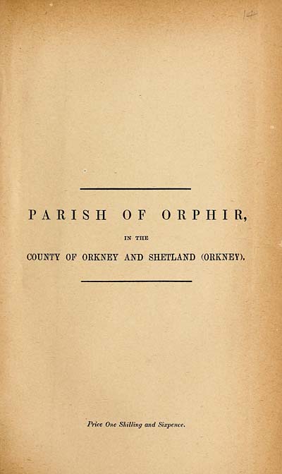 (353) 1881 - Orphir, County of Orkney and Shetland (Orkney)
