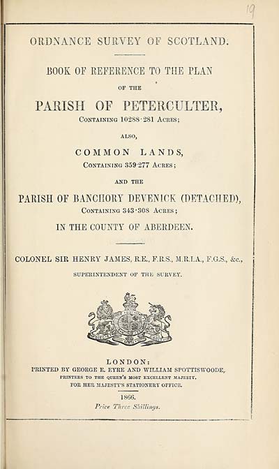(459) 1866 - Peterculter; also Common lands, and Banchory Devenick (Detached), County of Aberdeen