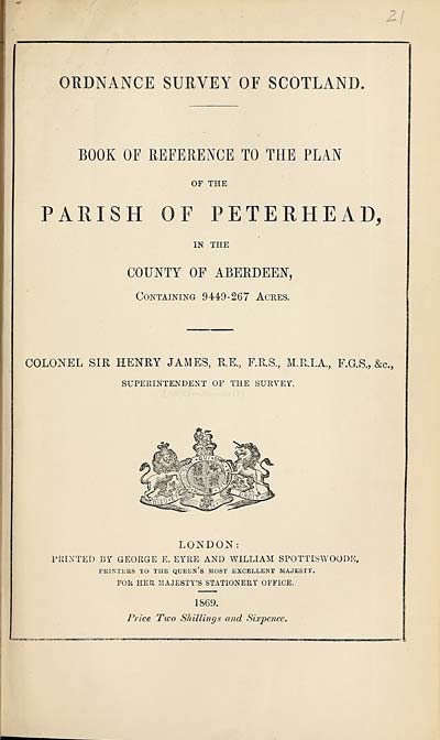 (511) 1869 - Peterhead, County of Aberdeen