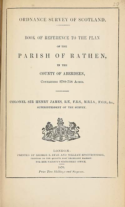 (711) 1870 - Rathen, County of Aberdeen