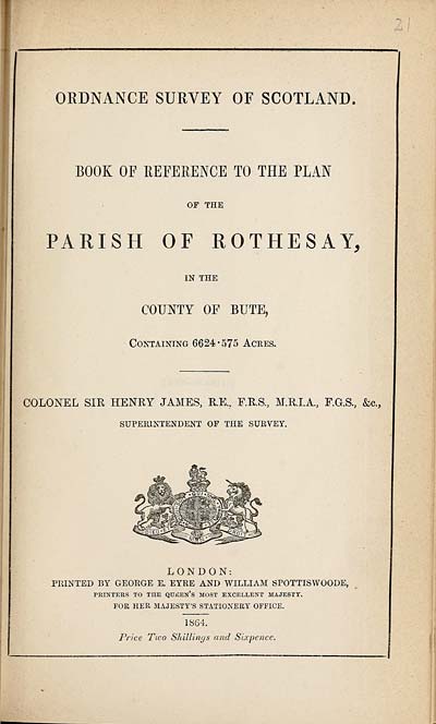 (463) 1864 - Rothesay, County of Bute