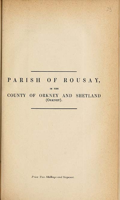 (517) 1880 - Rousay, County of Orkney and Shetland (Orkney)