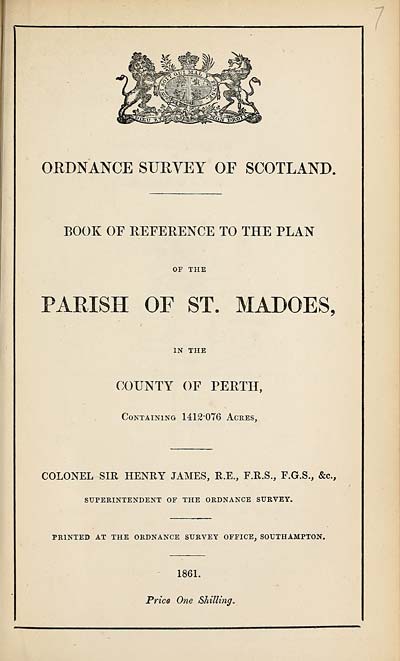 (155) 1861 - St. Madoes, County of Perth