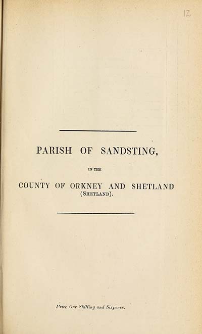 (365) 1880 - Sandsting, County of Orkney and Shetland (Shetland)