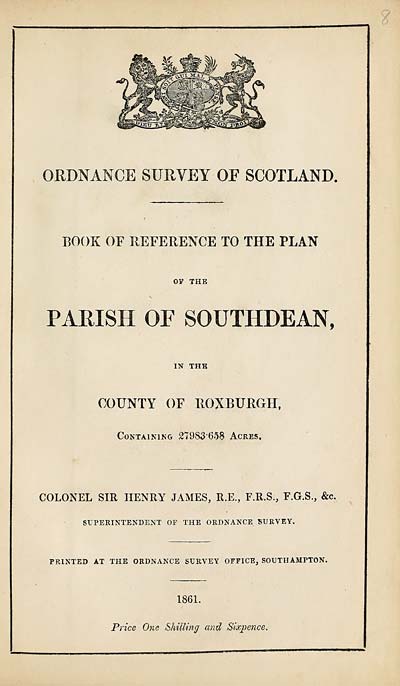 (145) 1861 - Southdean, County of Roxburgh